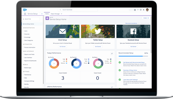Out of the Box functionality in the new Service Cloud
