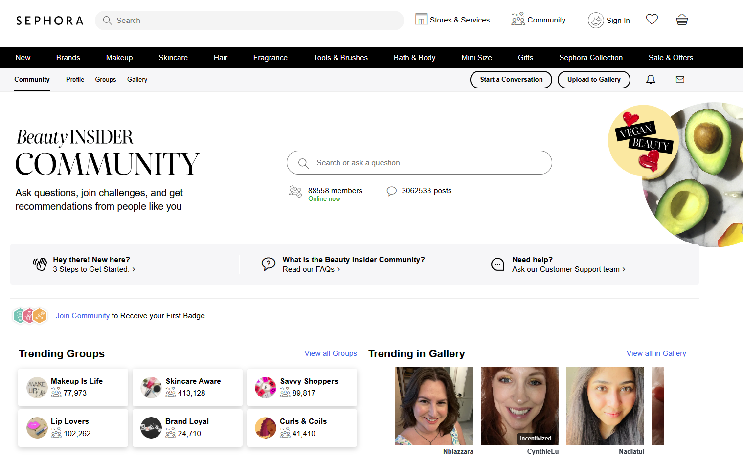 beauty insider community