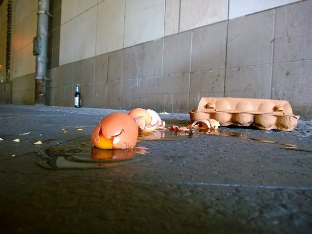 broken eggs