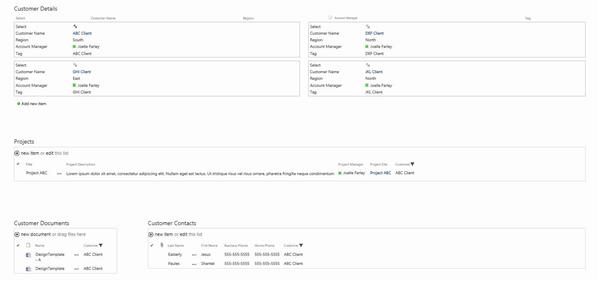 Customer Details Page
