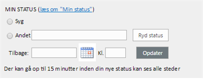 The status indicator in FOA Net