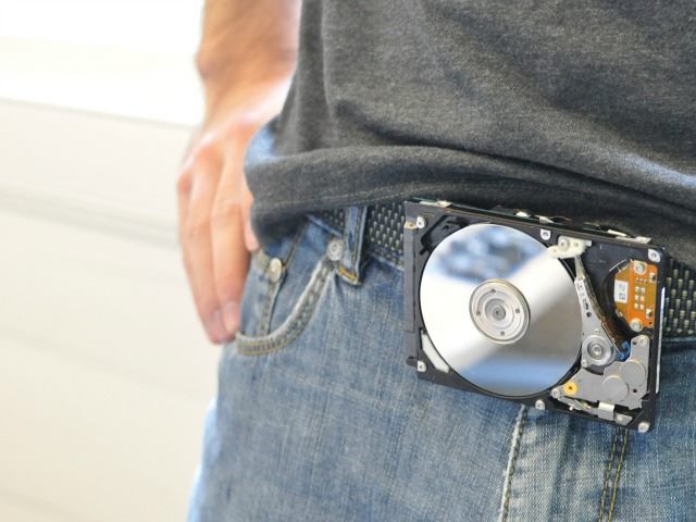 hard drive belt buckle