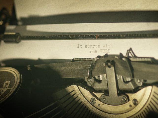 vintage typewriter