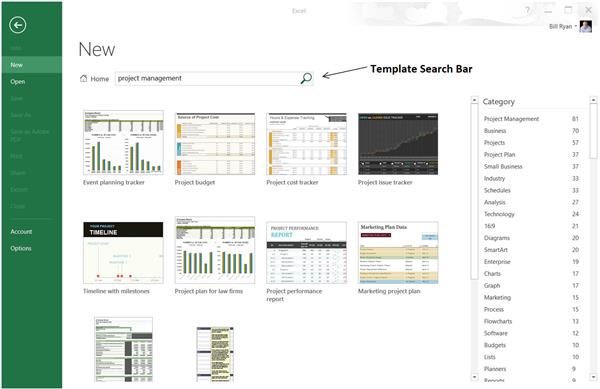 Excel Project Templates