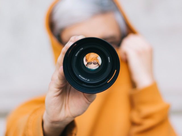 camera lens used to turn an image upside down