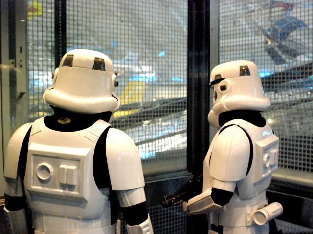 stormtroopers in an elevator