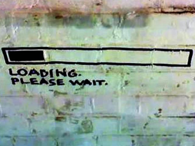 still loading sign