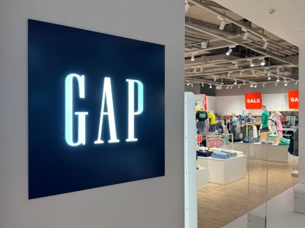 Shanghai,China: GAP brand company logo on store