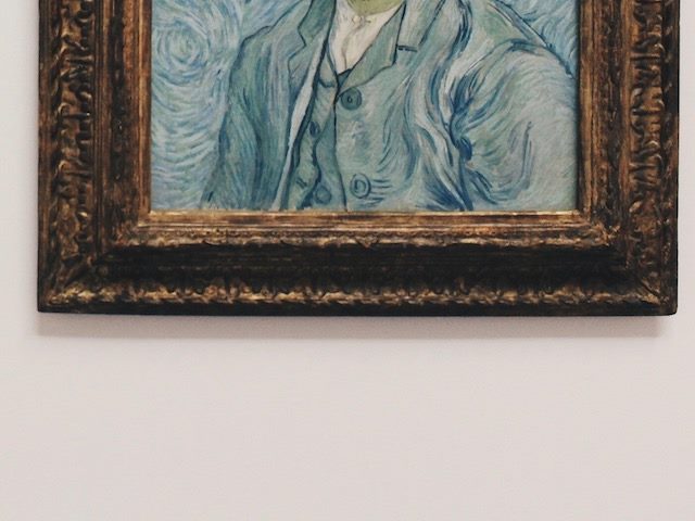 a Van Gogh self portrait with the head cropped off