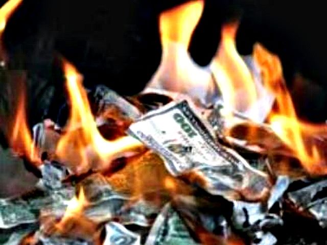 burning money