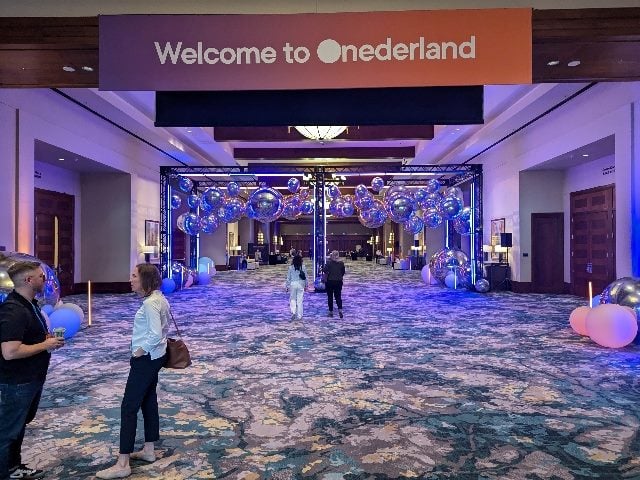 Shot from inside the hallways of the Opticon conference by Optimizely, 2024, in San Antonio at the JW Marriott.