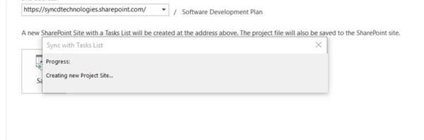 Syncing plan to a new site