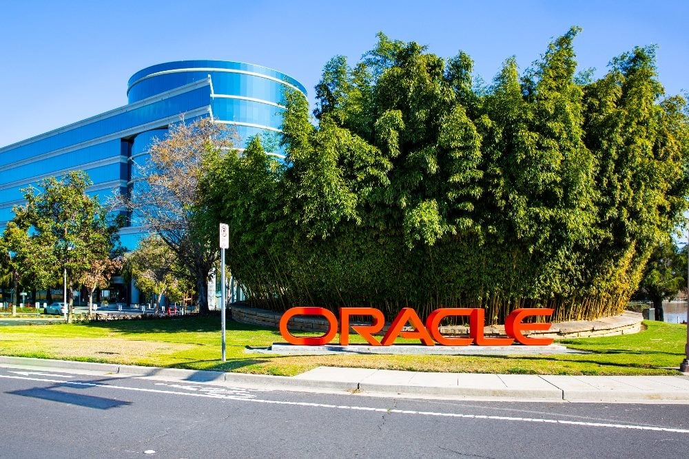 Building of Oracle Corporation office, an American computer technology corporation headquartered in Austin, Texas.