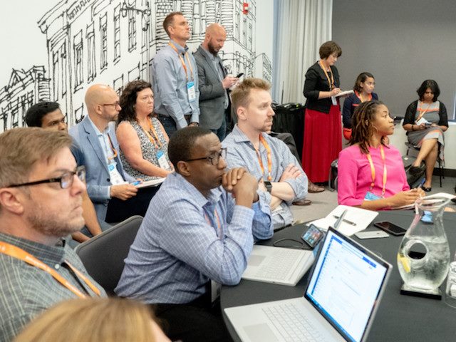 packed house at Digital Workplace Experience presentation