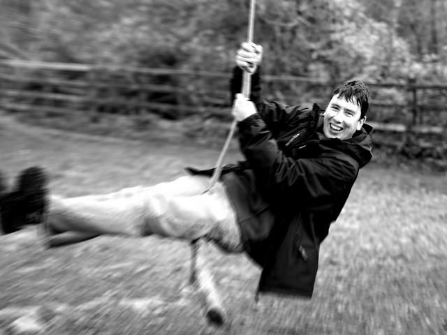 On a swing