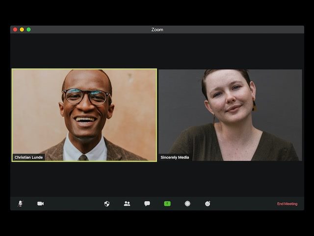 two people on a zoom call - mentor mentee relationship