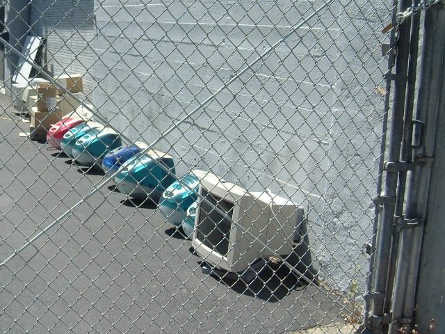 computers out in the trash