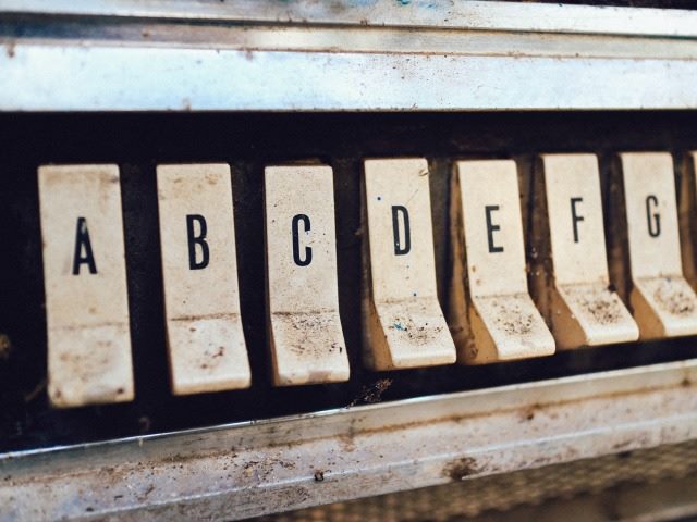 alphabet keyboard
