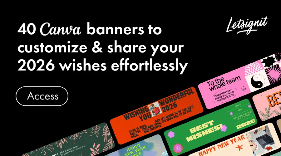 A banner with a link to free Canva templates