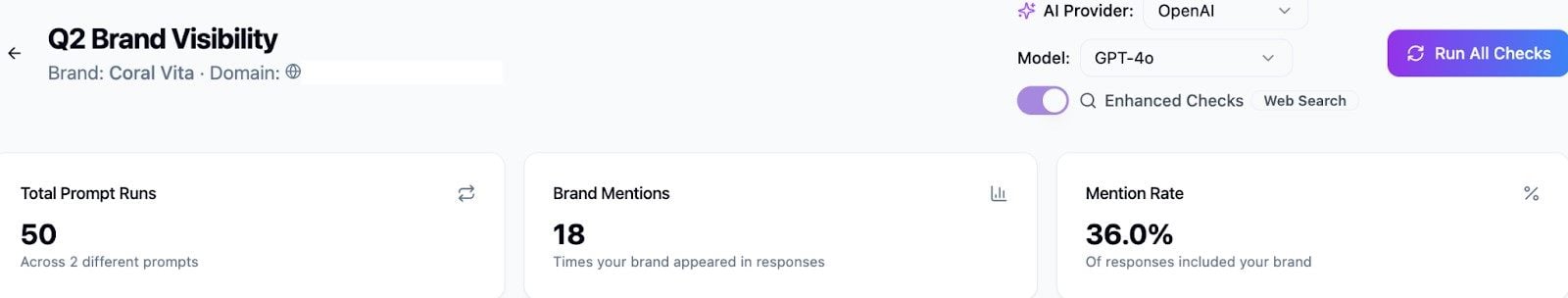 AI total prompt runs